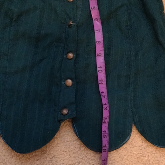 Handmade dark teal skirt - Picture 5 of 8